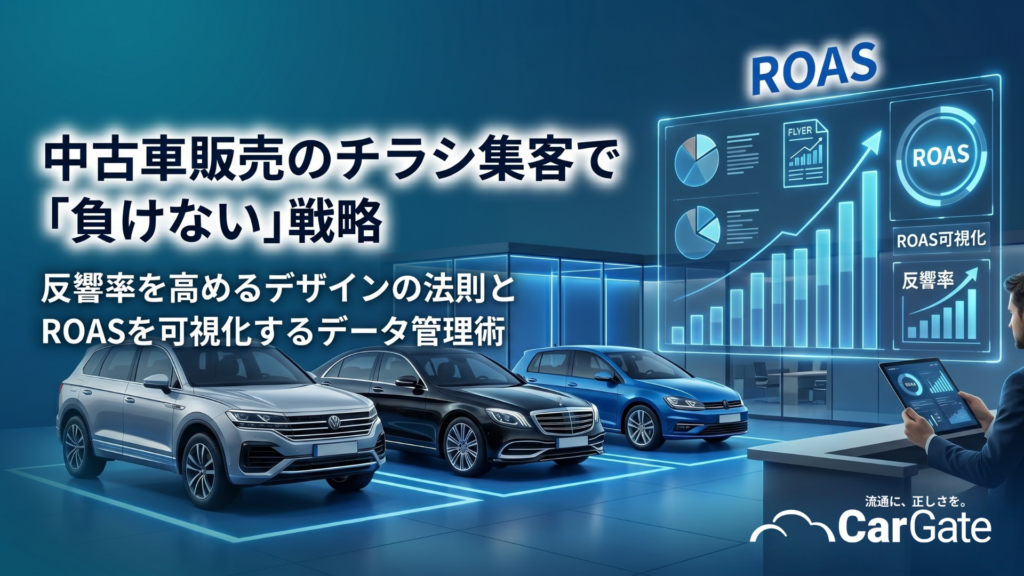 中古車販売 チラシ集客